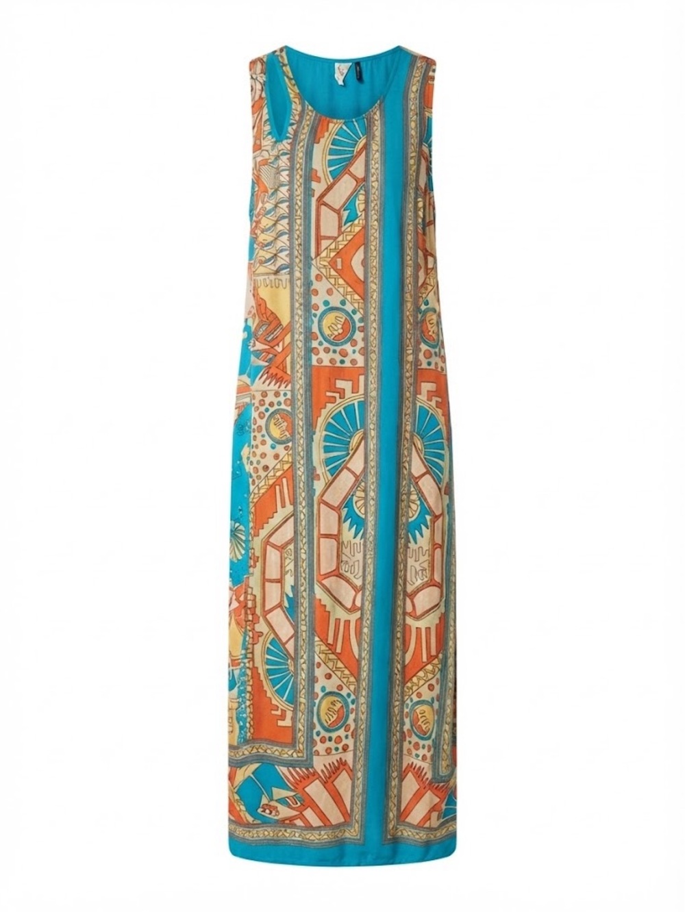 Akemi + Kim for Anthropologie Printed Silk Midi Dress Size 8